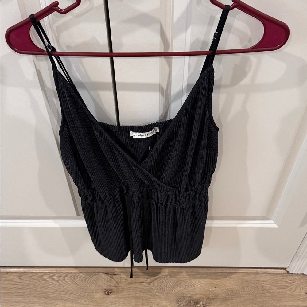 Abercrombie & Fitch Black Wrap Camisole